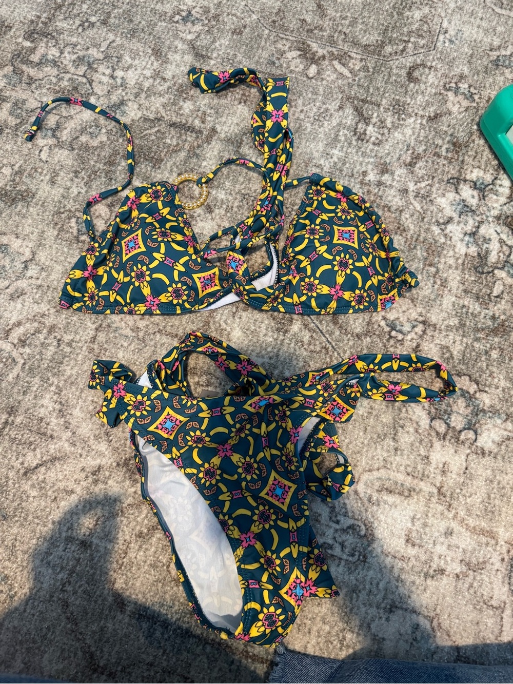 SHEIN Pattern Swimsuit